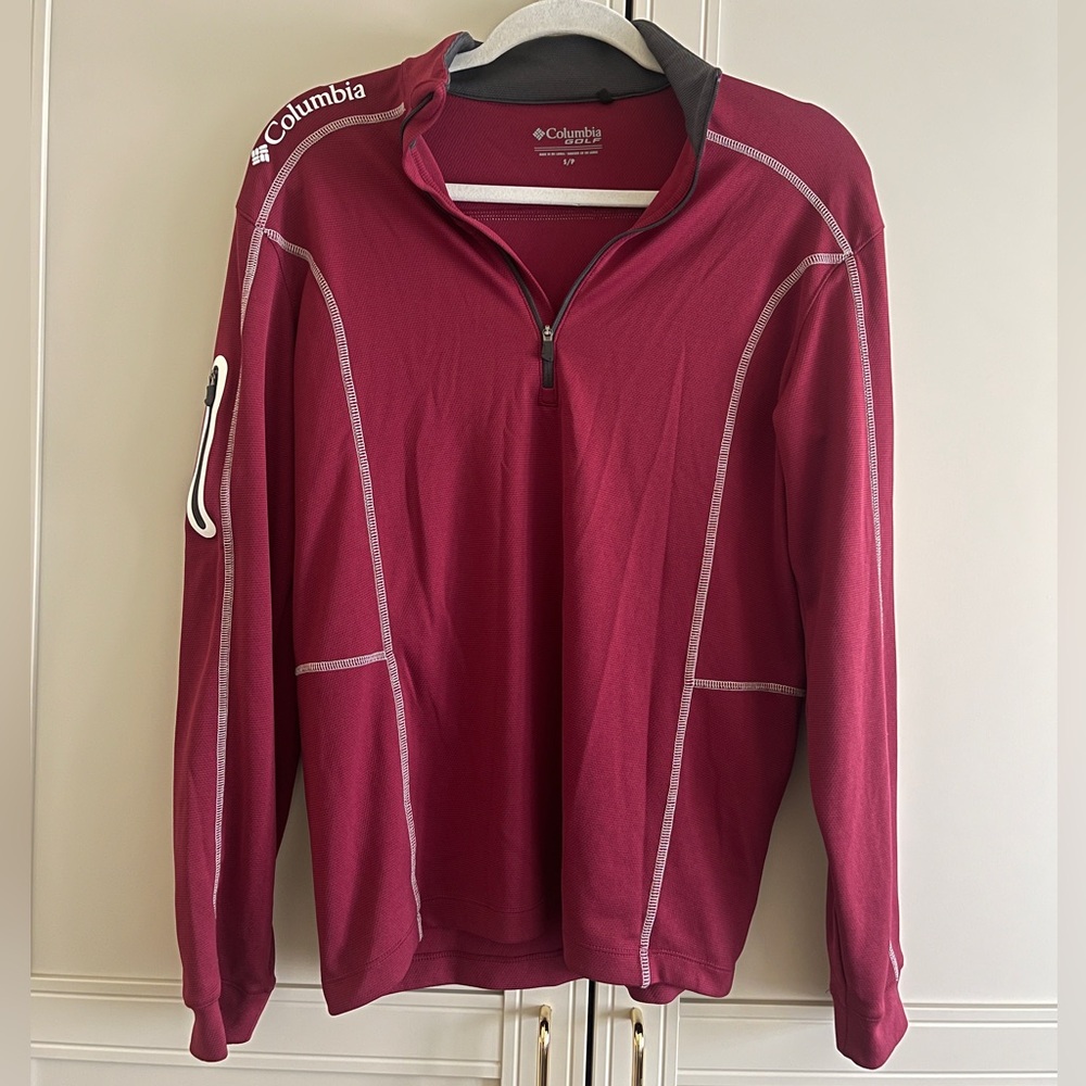 Columbia Men's Shotgun Quarter Zip Golf Pullover Size Small